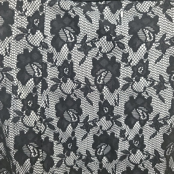 Chaps‎ Ralph Lauren Womans Dress Size 14 Black Lace Side Zipper Cocktail Party - Picture 4 of 11